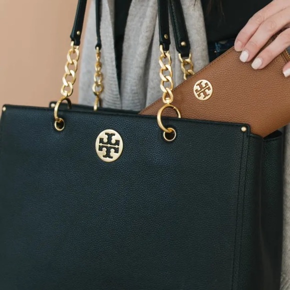 TORY BURCH ‘EVERLY TOTE’. Black - Picture 3 of 10